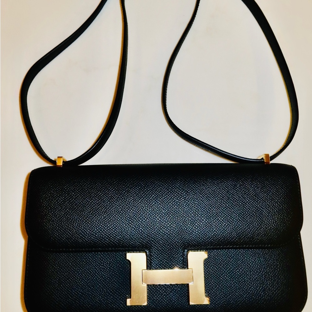Hermès Constance Élan 2025 – Black Epsom Leather, Gold Hardware K stamp